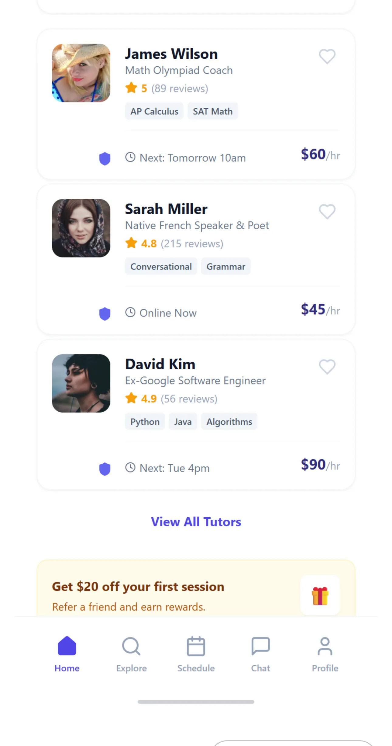 Sapience App Screen 1